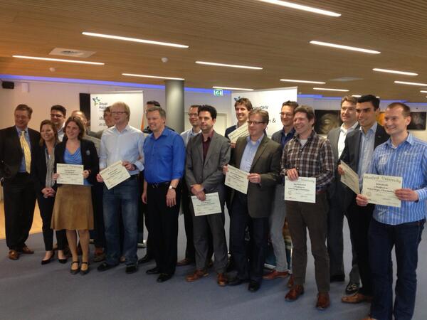 AIDAresearch's tweet photo. Vandaag kreeg een groep VDC specialisten binnen @rhdhv hun VDC certificaat van de @stanford opleiding. http://t.co/lkVvDNIMnm