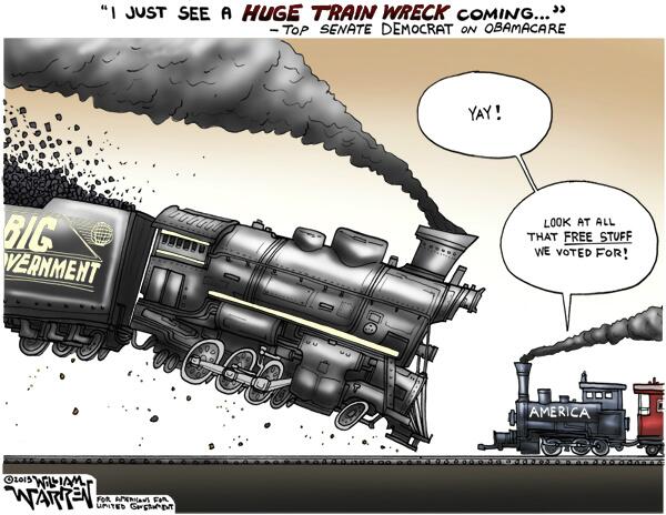 JohnStossel's tweet photo. A pretty accurate illustration of where we’re headed via @NetRightDaily http://t.co/iWlb4e7ouU