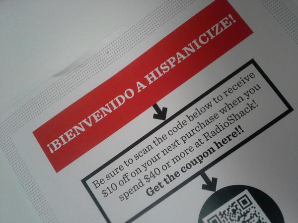RadioShackLIVE's tweet photo. If you attended @Hispanicize you have a coupon in your bag, don't forget to scan it! ^MG #Hispz13 #RadioShackMusic http://t.co/hKKQpZA1x3