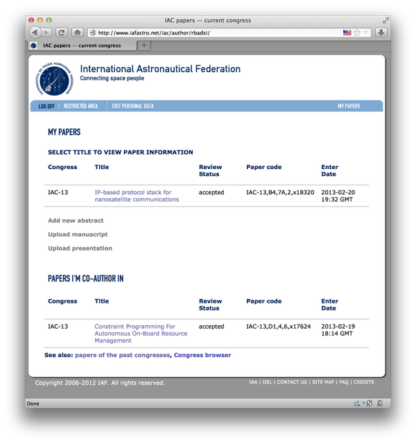 _radim's tweet image. Happy that our two papers have been accepted for this year's IAC in Beijing!