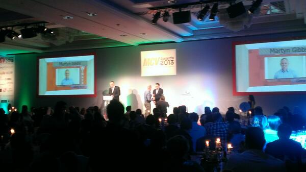 Congrats to our CEO Mr Martyn Gibbs! Claims the @MCVonline Special Recognition! "one exciting hell of a year ahead"