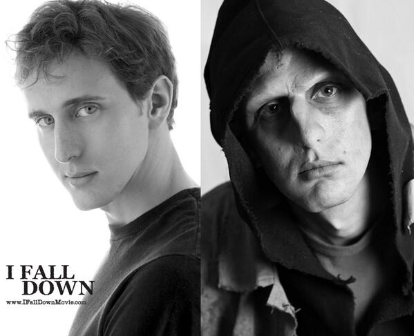 Once again, here's actor Tom Antoni alongside himself in prosthetics for I FALL DOWN  #indiefilm #indie #monster