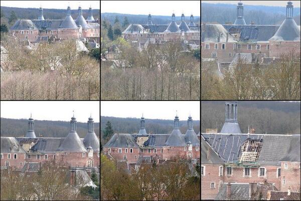 ChateauSF's tweet photo. Petite tranche de restauration de la toiture ! http://t.co/XLhGYfAsW1