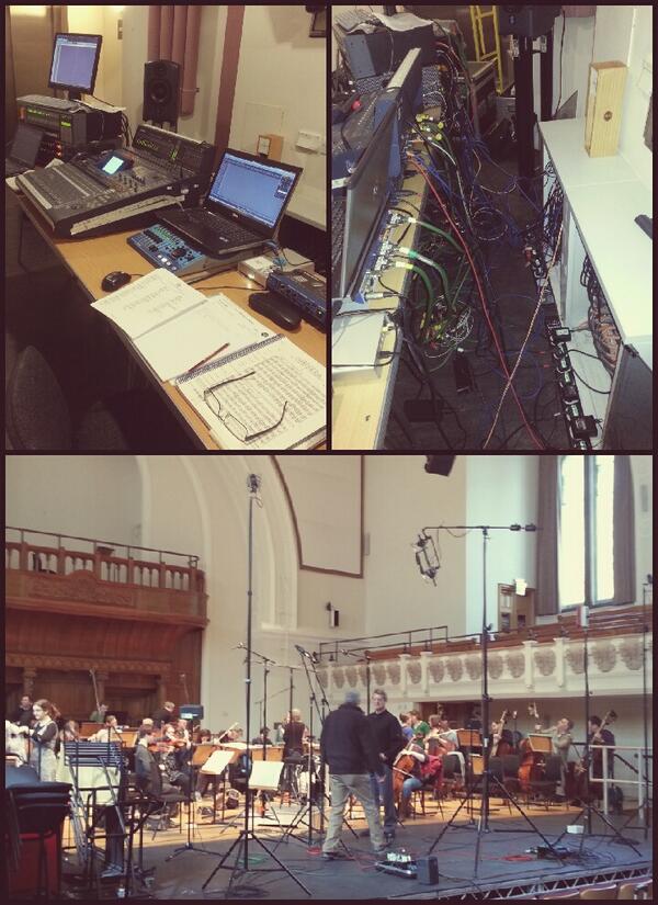 All rigged at ready at Cadogen Hall
