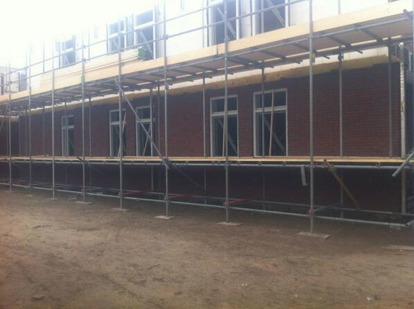 Stand van bouwzaken op 18 april.