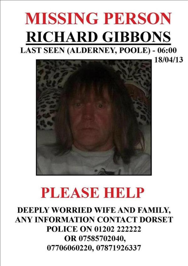 Gibbz90's tweet photo. Please retweet and favourite, this is my dad who's missing. I love him dearly and just want him home! Xxx http://t.co/ORMytjxZw4
