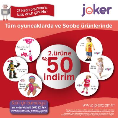 Joker 23 Nisan Çocuk Bayramı Kampanyası Joker 23 Nisan Çocuk Bayramı Kampanyası
