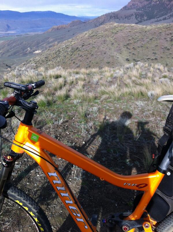 Chasing shadows this morning with my RIP9 from <a href="/NinerBikes/">Niner Bikes</a> .  Kamloops riding season is full on!  <a href="/TourismKamloops/">Tourism Kamloops</a>