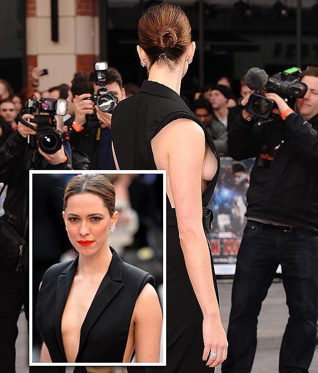 rebecca hall nip slip sideboob at iron man 3 premiere (2)