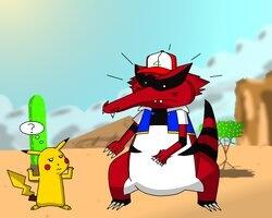 _Mewthree's tweet image. What have you done with Ash you Bastard!?! @ShadyKrookodile @AshOfPalletTown #pokemon