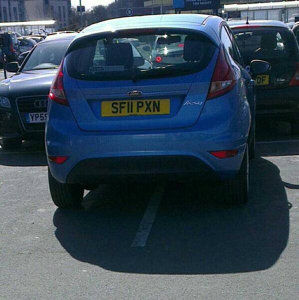 SF11 PXN displaying Selfish Parking