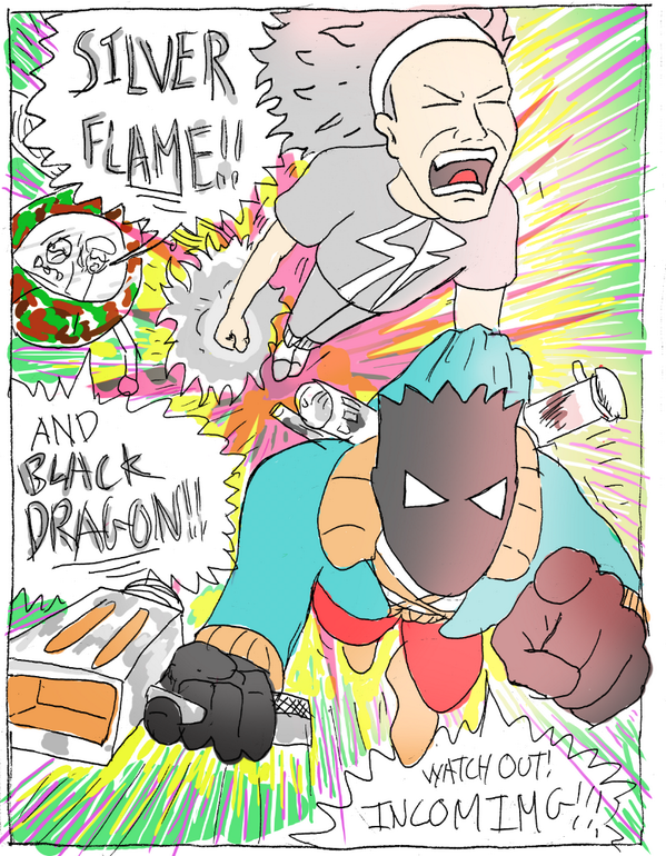 MPrez's tweet photo. Silver Flame and Black Dragon Annual Page 2 http://t.co/WRCxc86Pta