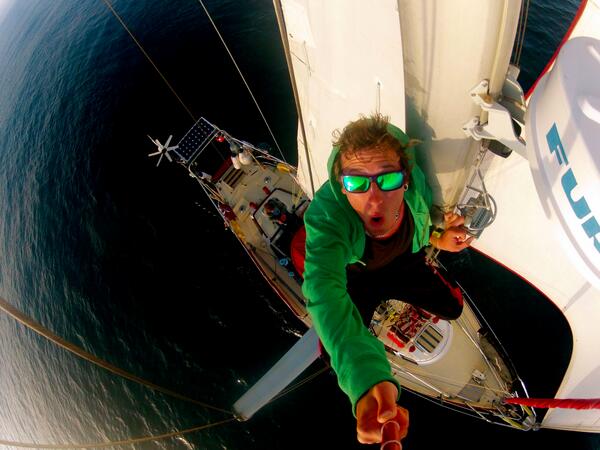 GoPro's tweet image. Photo of the Day! Sailing around the world with Thomas Jaloustre and his brother. #GoPro #livethedream