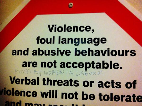 WomenInLabour's tweet photo. Spotted on a delivery unit: http://t.co/oDRobHiym0