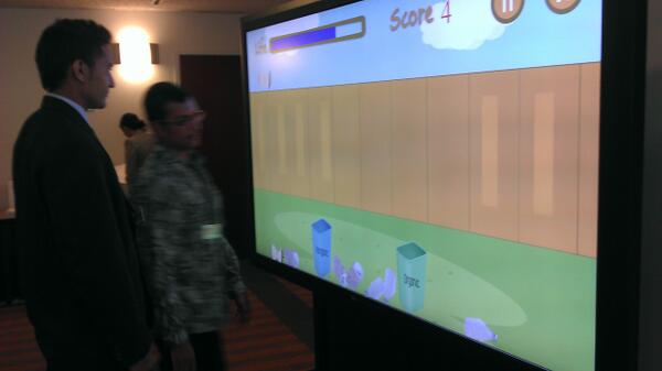 SunSquareStudio's tweet image. Nanti bakal ada showcase game #SunClean make perceive computer 82" windows 8, baru nyampe dr Microsoft kemaren :)