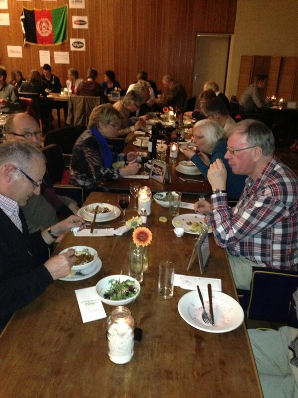 Heerlijk gegeten met diverse gemeenteleden #Happetaria #Leiden  voor goede doel #waterproject <a href="/ZOA_nl/">ZOA Netherlands</a> Iets voor jou?