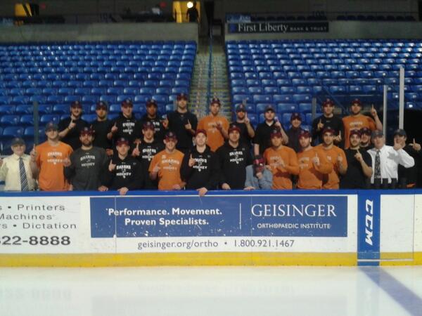 VoiceOfPuck's tweet photo. @WorcesterSharks are #BostonStrong. #WeAre1 http://t.co/XpQQaAS830