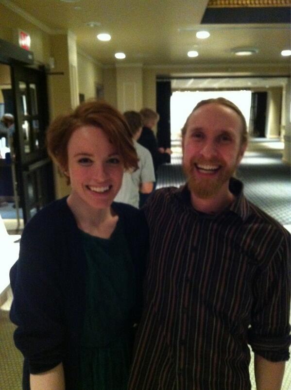 LondonMidnight's tweet image. #MeganNash n Brodie after their set. Playing as #PandaCorn tomorrow at #Bobby&apos;sPlace #Junos2013