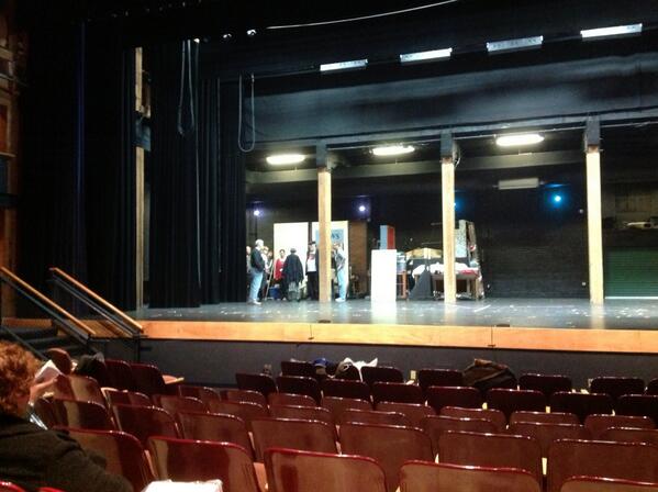 noahsarkpups's tweet photo. Us in our tiny box... ready to get rehearsal going.  :) http://t.co/TlpDGyOLFj