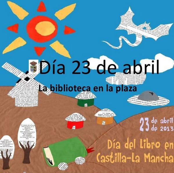 CebollaenToledo's tweet photo. El martes 23 de Abril, 17h - Plaza del Ayto de Cebolla, la BIBLIOTECA sale a la calle con motivo del Día del Libro http://t.co/fDYTJ3qYz1