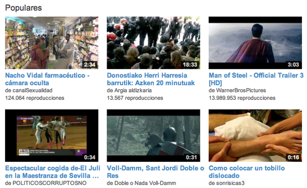 NACHOVIDALPORN's tweet photo. Ya somos el video más popular de youtube!!! Increible! http://t.co/gT888yih1L