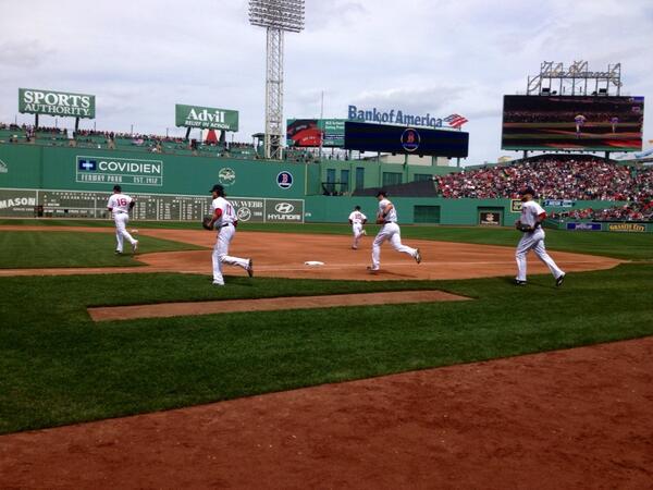 RedSox's tweet photo. David Ortiz: "Boston, that's our ******* city!" So proud to wear our home whites today. #BostonStrong http://t.co/DoL67tVCms