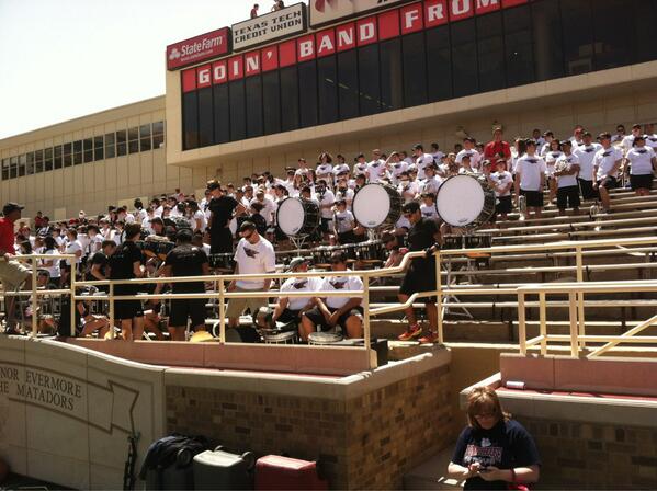 TTUGoinBand's tweet image. Ready for spring game! #techspirit