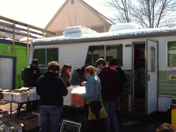 Yeti Records' brand-new record truck! At Modern Times on Chicago. Go #PoHo!