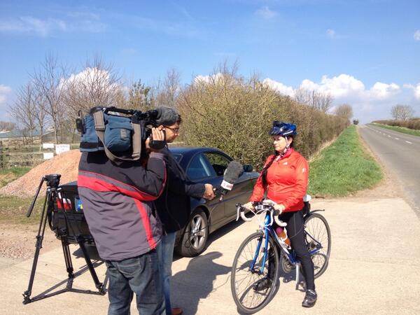 @BreezeNetwork Leicester Champ Indigo being interviewed for Central news