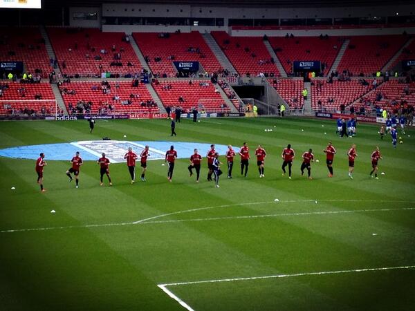 Warming up for the game #SAFC #safcfamily #football