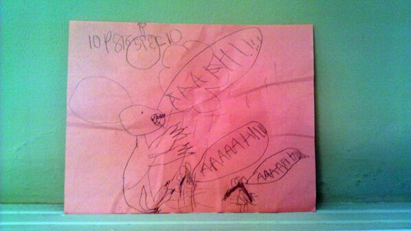 coolcorn's tweet image. bombs and dinosaurs drawn by my six year old yesterday during the #boston #manhunt via plus.google.com/10777007257633…