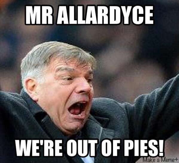 Big Sams face when he found out the shocking news