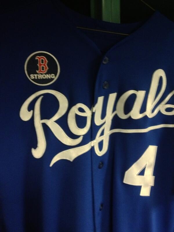 Kansas City Royals on X: Alex Gordon's game jersey hanging with the B  Strong logo prior to today's game.  #Royals / X