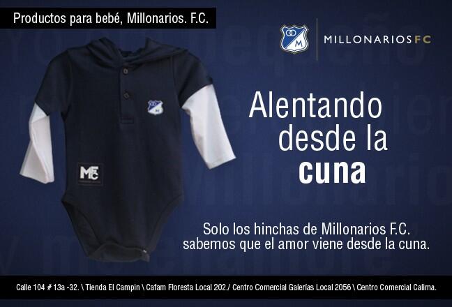 Camiseta de millonarios para bebe hotsell