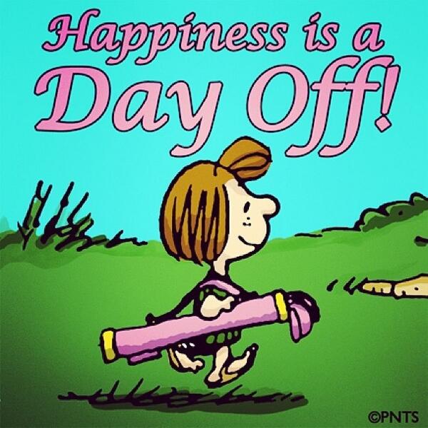 Golfipedia's tweet photo. Happiness is a day off #Golf #weekend http://t.co/ifUOftBDQc