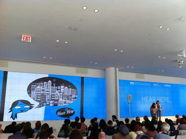 Team #localore in the house at #tfii. Now up: "small things considered" with <a href="/HearHereRadio/">Hear Here</a>!