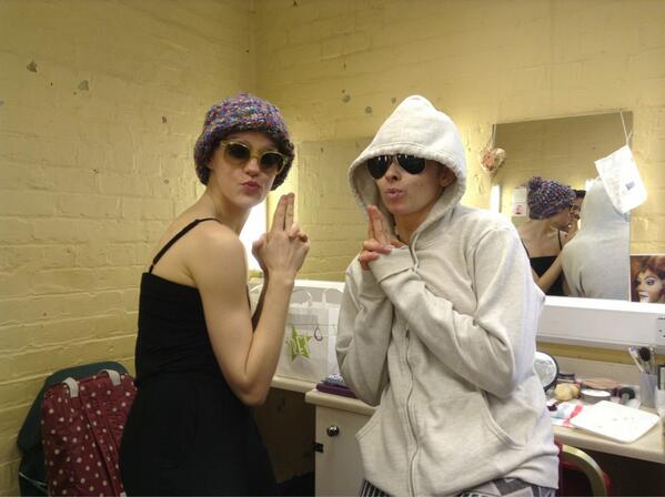 Melissajames91's tweet image. Nobs! #2show day @LizziFranklin @chesswhiffin  #CatsTour2013 :)