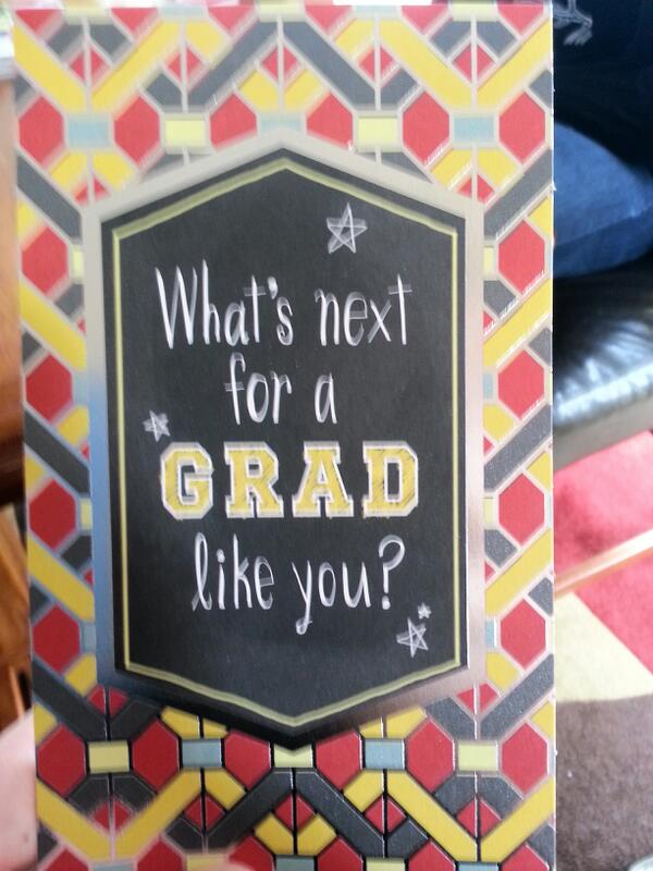 Anderson_Rand's tweet image. Got my first graduation card today. #awesomegreatauntsanduncles