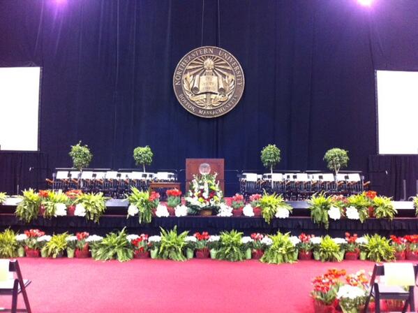 johnglabrie's tweet image. #Northeastern CPS Commencement is ready for the 2013 graduates! Delayed but not down! #northeasterncps