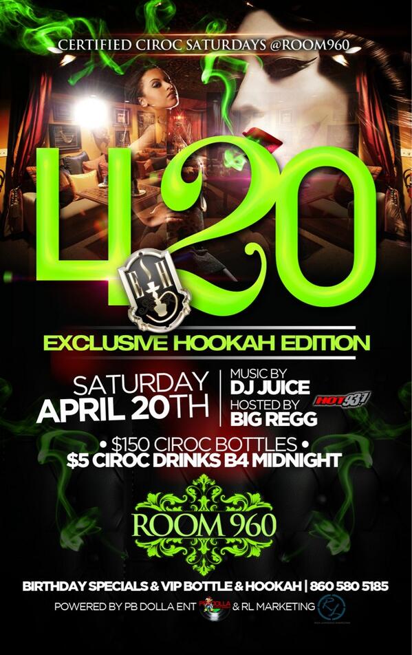 whiteoutct's tweet image. @CtStylist I know u got da #badModels w/ u. #room960 TONIGHT!! #420 #hookah #vip #ciroc