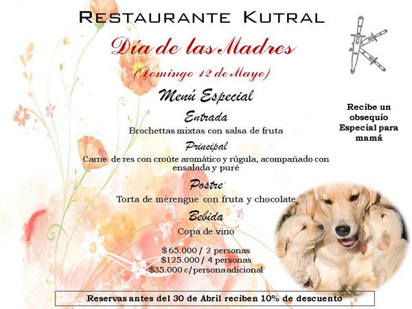 RKutral's tweet photo. Domingo 12 de mayo, Día de las madres http://t.co/EEXlKRDJYd