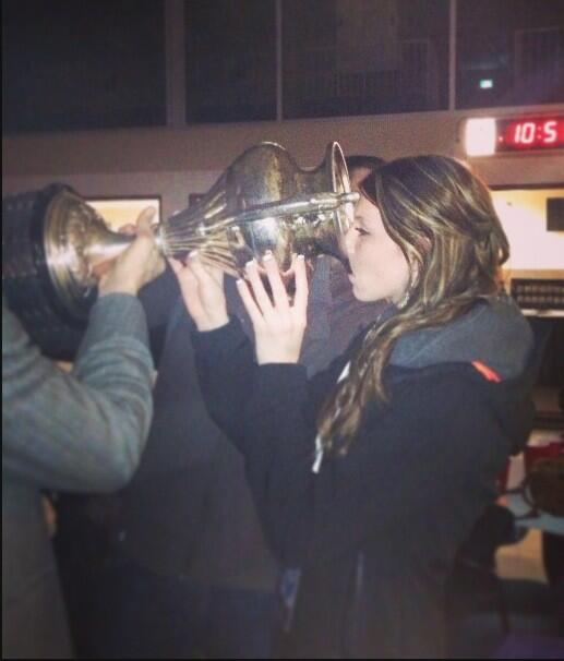 daityG's tweet photo. Drinking out of the Allan cup! #nobigdeal http://t.co/BVE77ahKIX