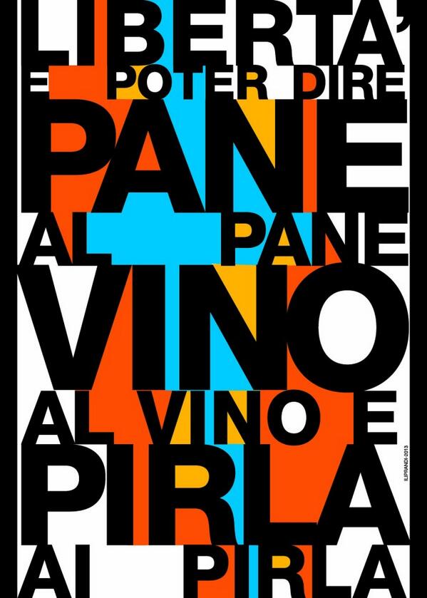 Andrea Coccia on X: "«Libertà è poter dire pane al pane, vino al vino e  pirla al pirla» di Giancarlo Illiprandi via Diletta aka @Spaziobk  http://t.co/9uVeG7DJOC" / X