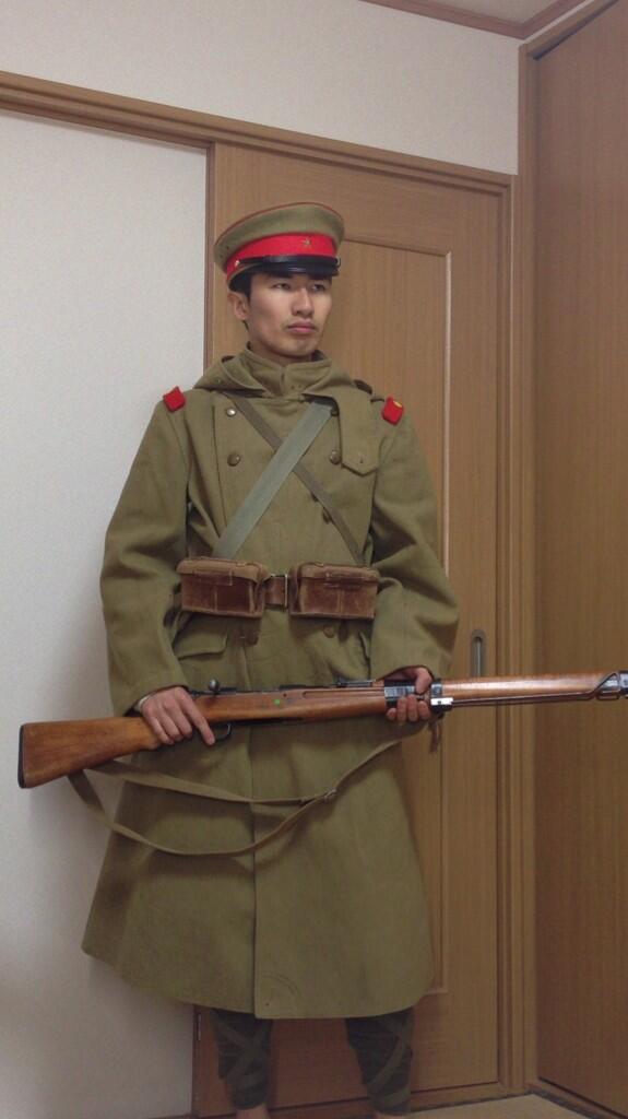 Uzivatel 松次郎 Na Twitteru 本日 中田商店にて帝国陸軍の制帽を購入しました せっかくですので改四五式外套とセットで撮影しました 装備品についてはお察し下さい Http T Co T3dlrnr8dp