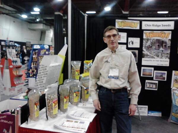 chinridge's tweet image. Don manning our pet show booth #Calgary #pijac show