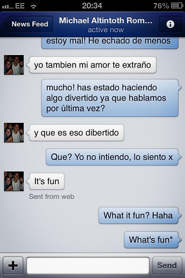 My terrible Spanish must be so frustrating #poormichael #bilingualconversations
