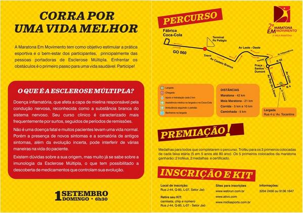 ChronosChip's tweet image. 2ª Maratona em Movimento - Goiania-GO