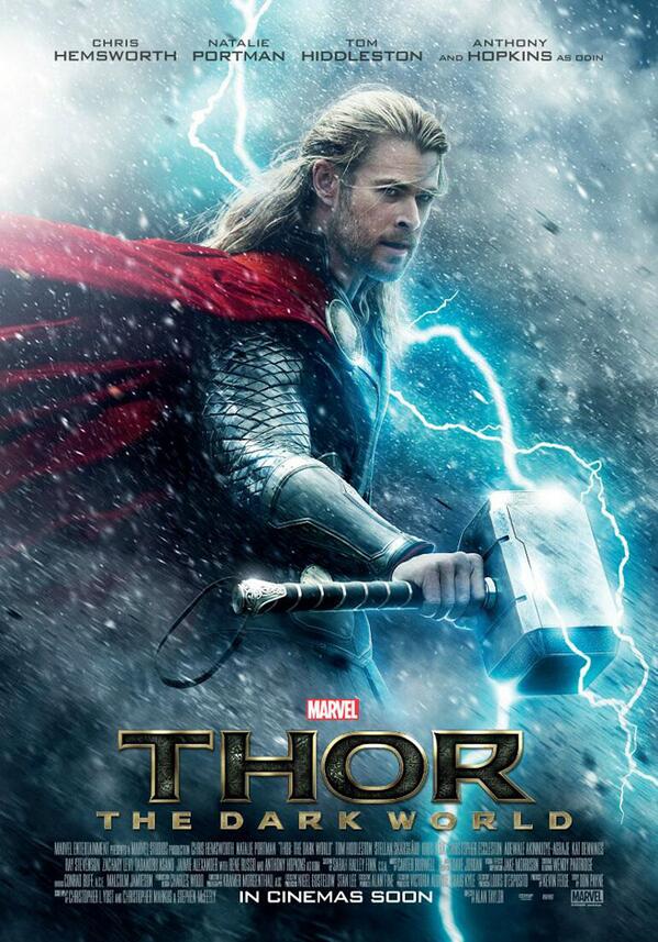 マイティ・ソー」続編「Thor : The Dark World」のファーストポスター