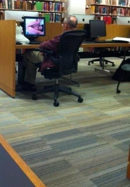 WangKinDirty's tweet photo. Took my grandad to the library today I looked away for 2 mins and look what the dirty old prick got into http://t.co/TzUNHRiHqb