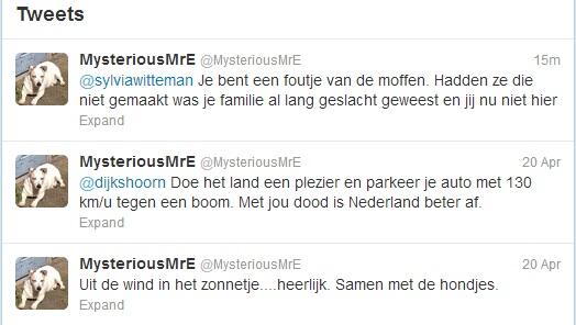 Zo sta je heerlijk met de hondjes en voor je het weet wens je een BN'er dood. Of twee.